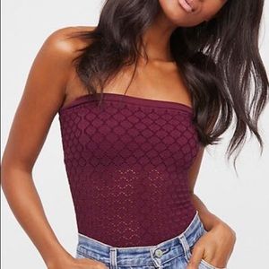 Free People Honey Textured Tube Top